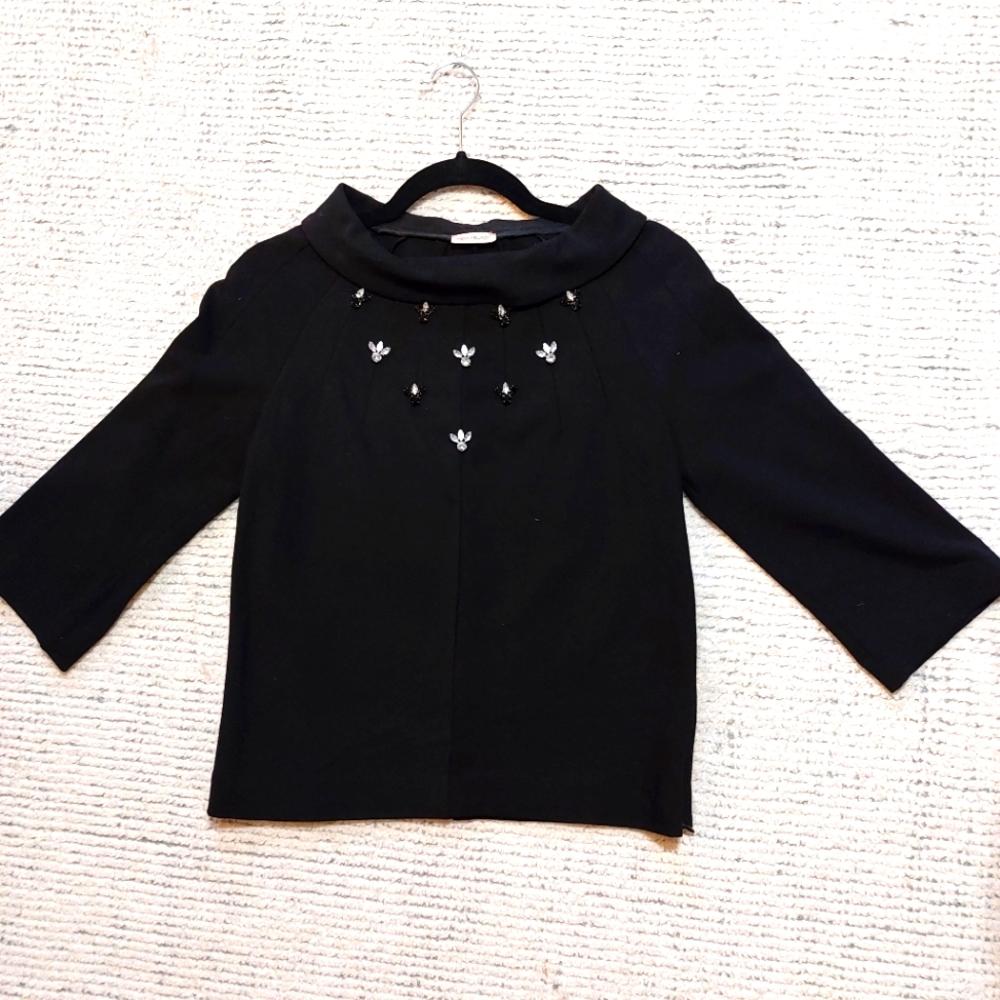Pennyblack black top with rhinestones